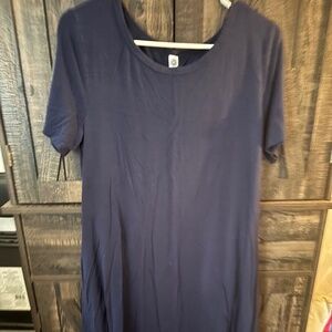 Blue teeshirt dress